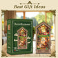 DIY Book Nook Kits for Adults,3D Miniature House Dollhouse with LED,The Secret Treehouse Wooden Bookshelf Insert Booknook,Gifts for Family Friends