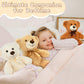 MorisMos 3Pcs Teddy Bears Bulk Baby Shower, 14inch Cute Teddy Bear Stuffed Animals Plush, Small Stuffed Bears on Centerpiece Baby Shower, Brown