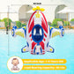 Baby Airplane Pool Float with Handle & Squirt Gun, Baby Swim Float Swimming Pool Float Kids Toddler Floaties Toddler Pool Float Age 1-4 Boys Girls