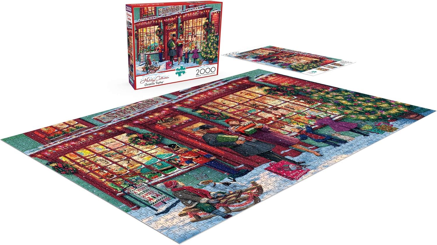 Buffalo Games - Christmas Toyshop - 2000 Piece Jigsaw Puzzle for Adults