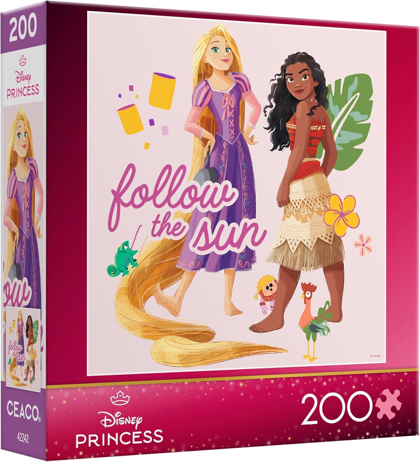 Ceaco - Disney Princess Rapunzel & Moana - 200 Piece Jigsaw Puzzle Ages 5+