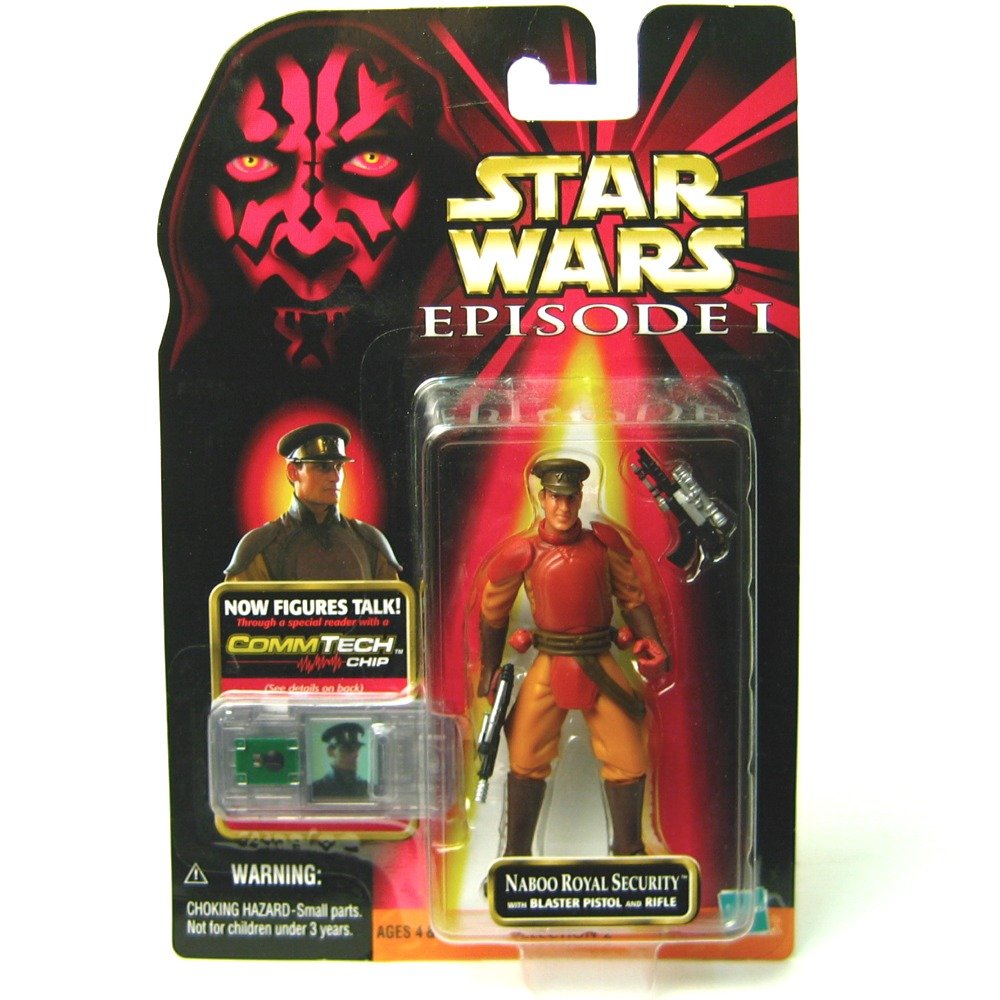 Star Wars, Episode I: The Phantom Menace, Naboo Royal Security Guard Action Figure, 3.75 Inches