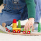 Jasey's Toy Chest 33-Piece Wooden Little Town Train Adventure Set | Interlocking Tracks, Bridge, & Town Accessories | Compatible with Other Wooden