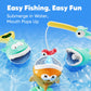 iPlay, iLearn Baby Fishing Bath Toy, Toddler Bathtub Magnetic Fishing Game W/Pole Net Fish Water Squirt Animal, Kid Shower Bathtime for Pool Play