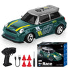 AEXCVG 1:64 Mini RC Drift Car, 4WD Remote Control Car with LED Lights