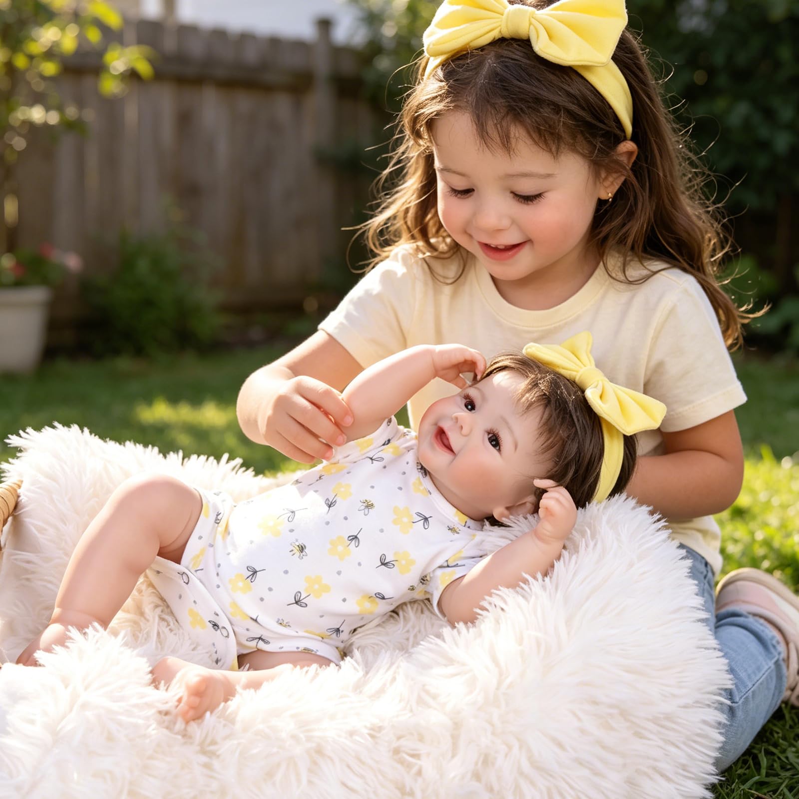 Tookyhill 18 Inch Realistic Reborn Baby Dolls Girl, Lifelike Newborn Baby Doll with Soft Vinyl Body & Accessories, Handmade Weighted Toddler Doll Gift