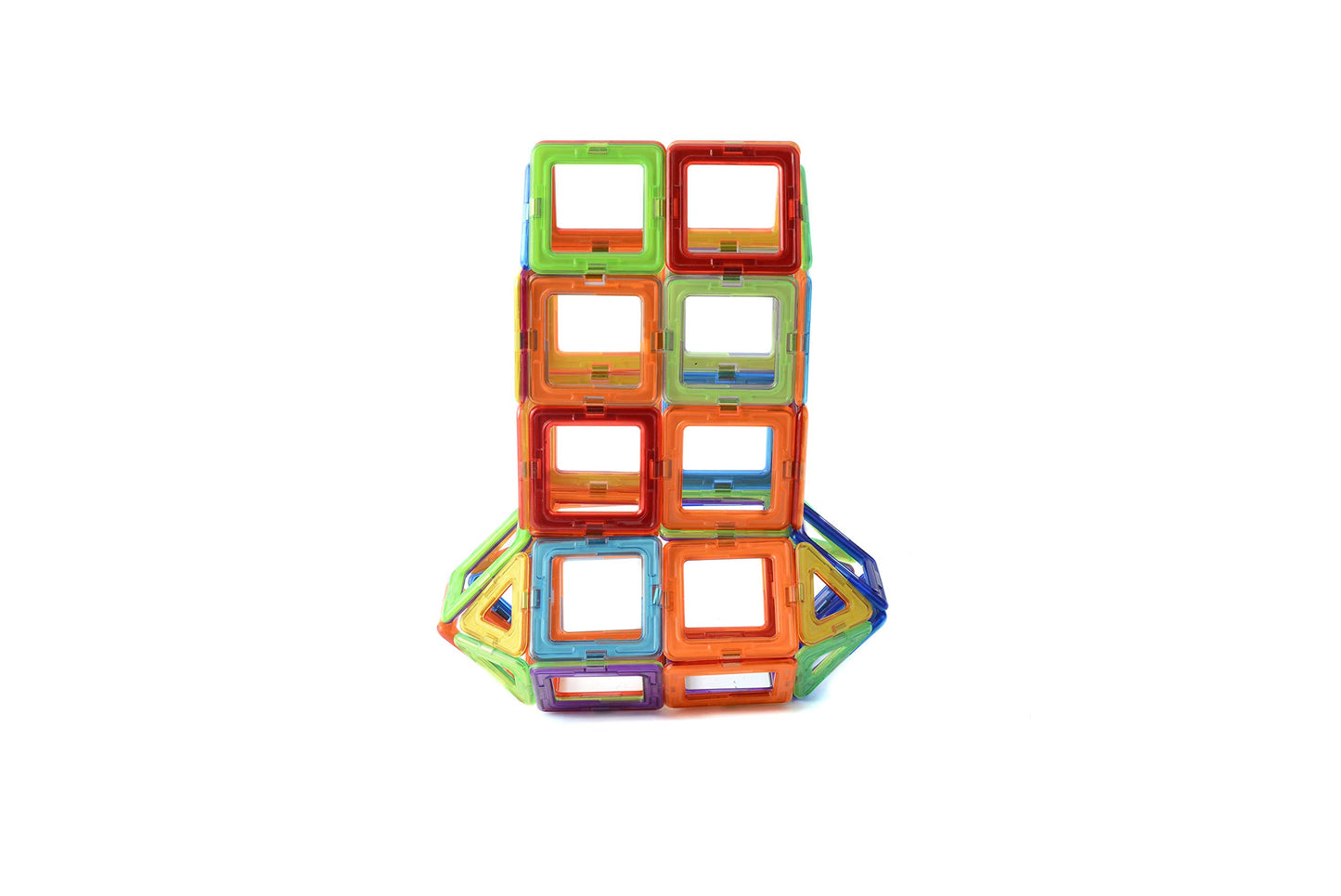 JDBF Magnetic Building Tiles Set for Kids, STEM Educational Construction Toy with Strong Magnets, Colorful Magnetic Blocks for Creative Play, Ages 3+