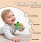WALULAN Baby Teething Rings Toys,Over Sized of A Frog Infant Toys Relief Teethers for Babies 3-6-12-18 Months,Sensory Toys Rattle Teether Silicone