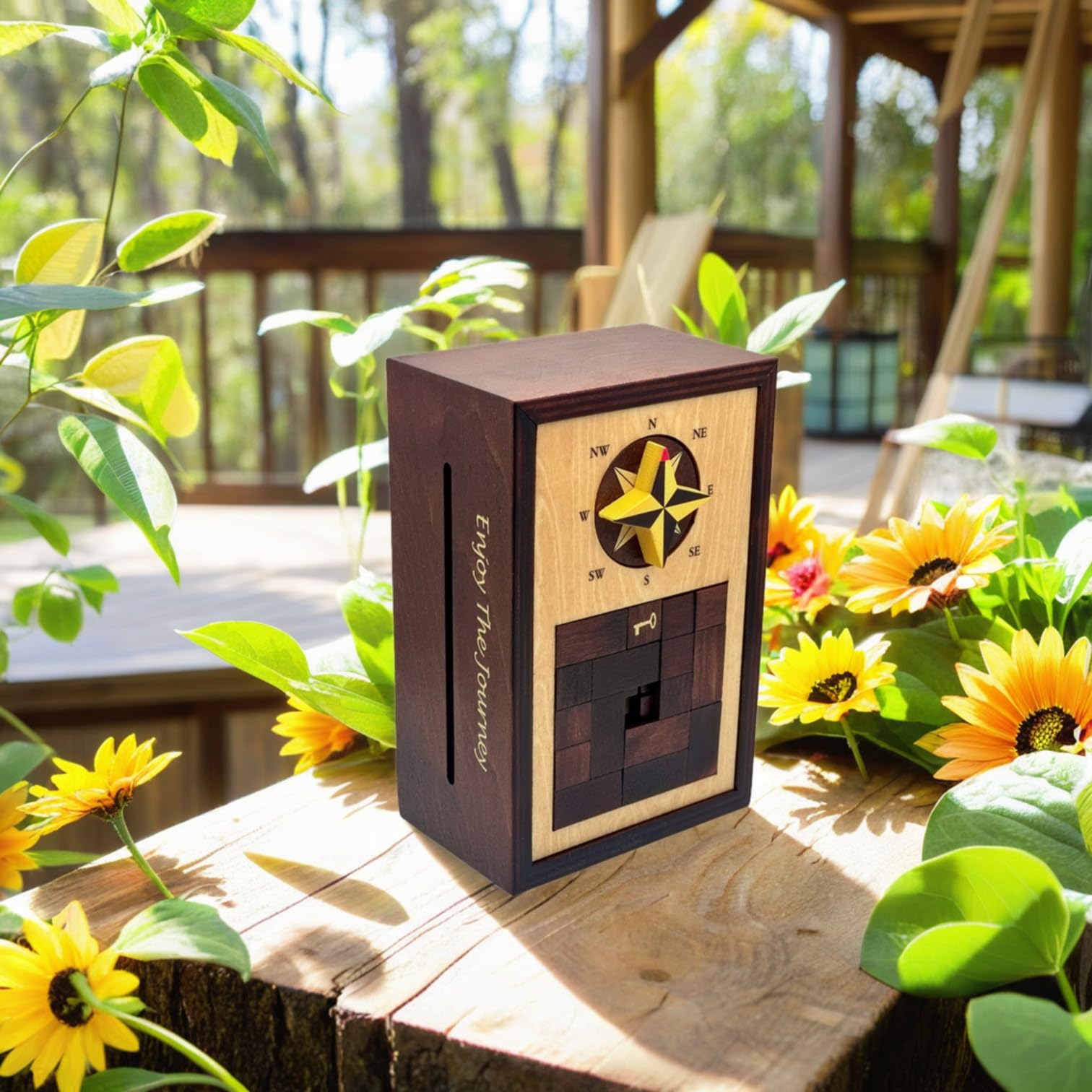 Navigation Enigma Secret Puzzle Box Money & Gift Card Holder IQ Escape Box