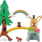 Barbie Wilderness Guide Doll and Playset, Blonde Fashion Doll with 10 Animal Figures, Tree, Rainbow and More