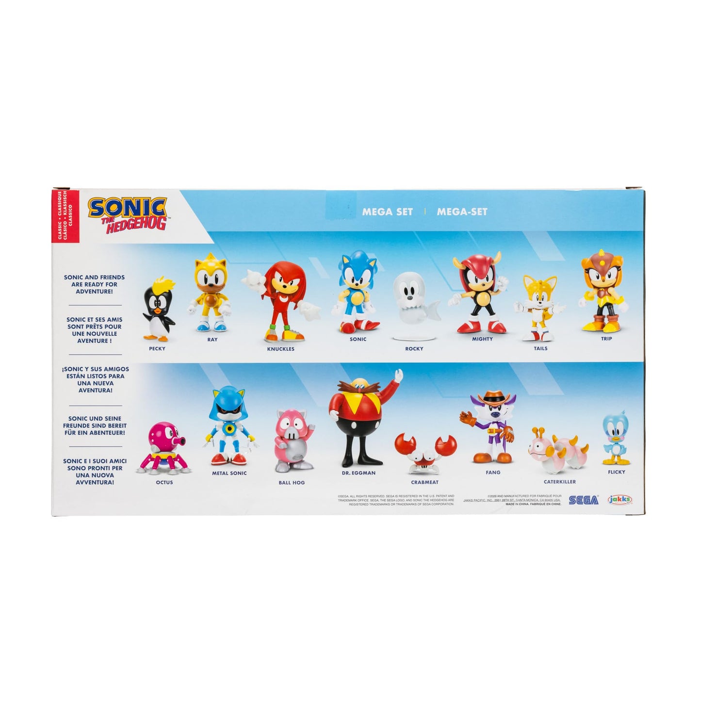 Sonic the Hedgehog Action Figures Mega Set 16-Pack, 2.5 Inch Scale - Sonic and Friends are Ready for Adventure! Officially Licensed by SEGA [Amazon