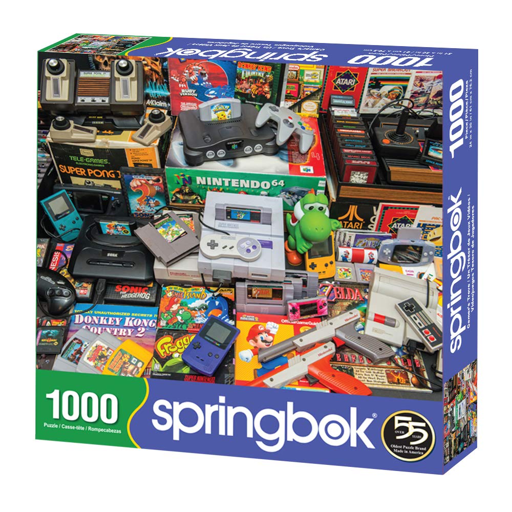 Springbok's 1000 Piece Jigsaw Puzzle Gamer's Trove, Multi