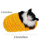 Coolayoung 8 Pieces Sleeping Cats in Slipper Dolls Mini Fluffy Kittens with Meows Sounds Sleeping Kitten Toy Decors for Home Table Car Decor Kids