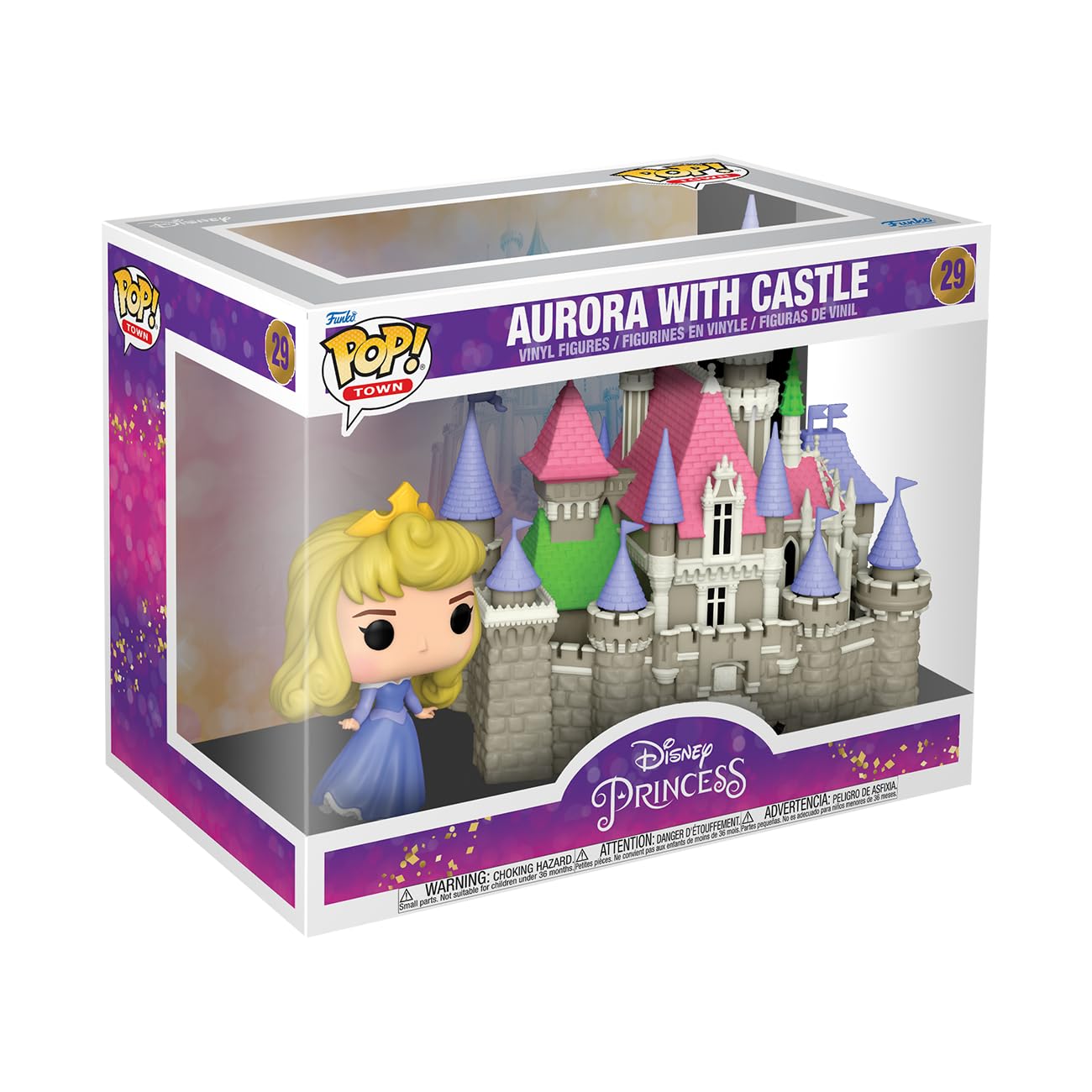 Funko POP! Town: Ultimate Princess - Princess Aurora with Castle - Disney Princesses - Collectable Vinyl Figure - Gift Idea - Official Merchandise -