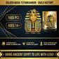 Myth Qholve Tutankhamun Golden Mask Building Set 1603 PCS Ancient Egyptian Pharaoh King TUT Replica Model Building Kit for Home Office Decor Display
