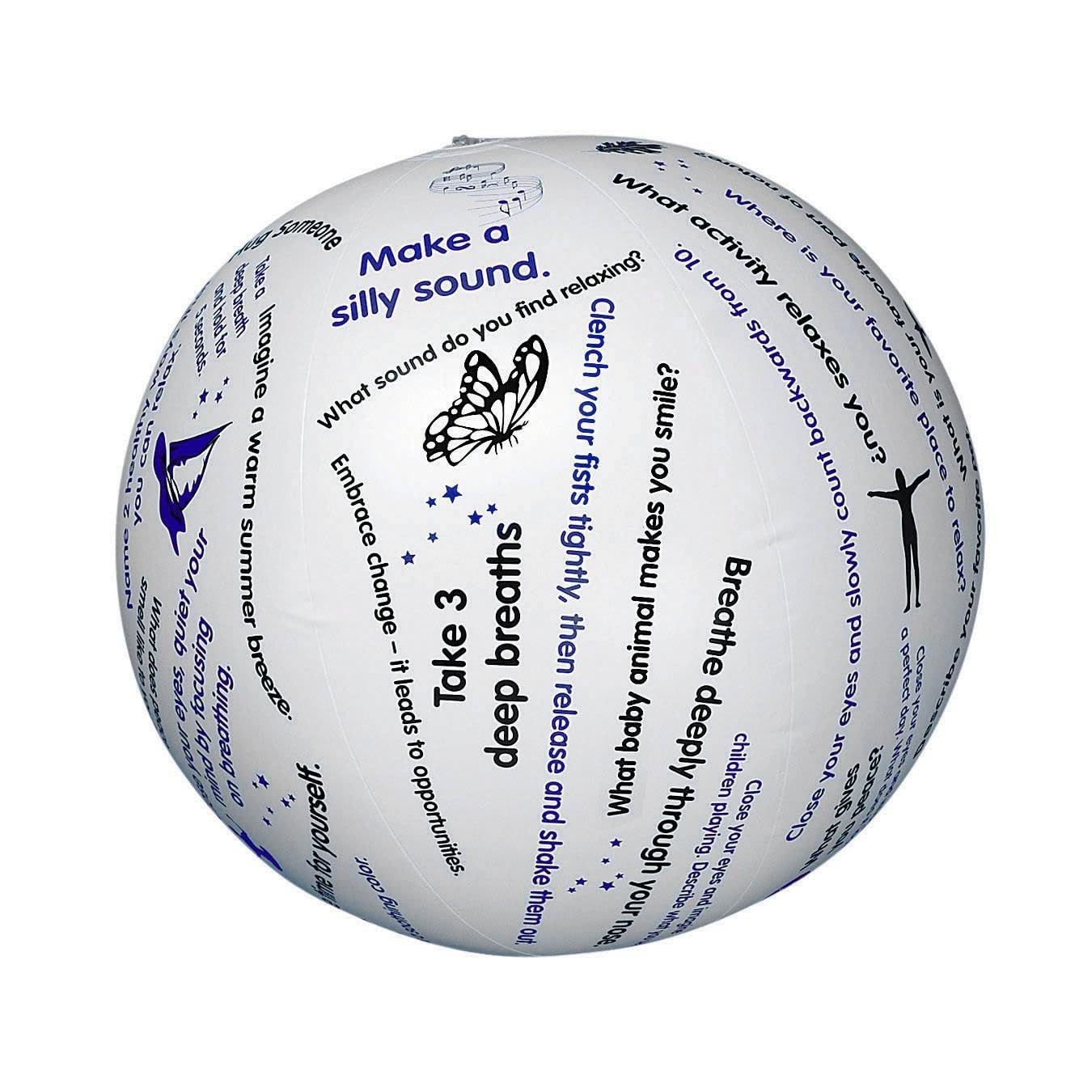 S&S Worldwide Toss 'n Talk-About Relaxation Ball, 24 inch Flat Diameter