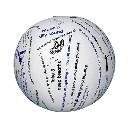 S&S Worldwide Toss 'n Talk-About Relaxation Ball, 24 inch Flat Diameter
