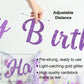 Danadia Pre-Strung Happy Birthday Banner, NO DIY Party Decorations (Purple)