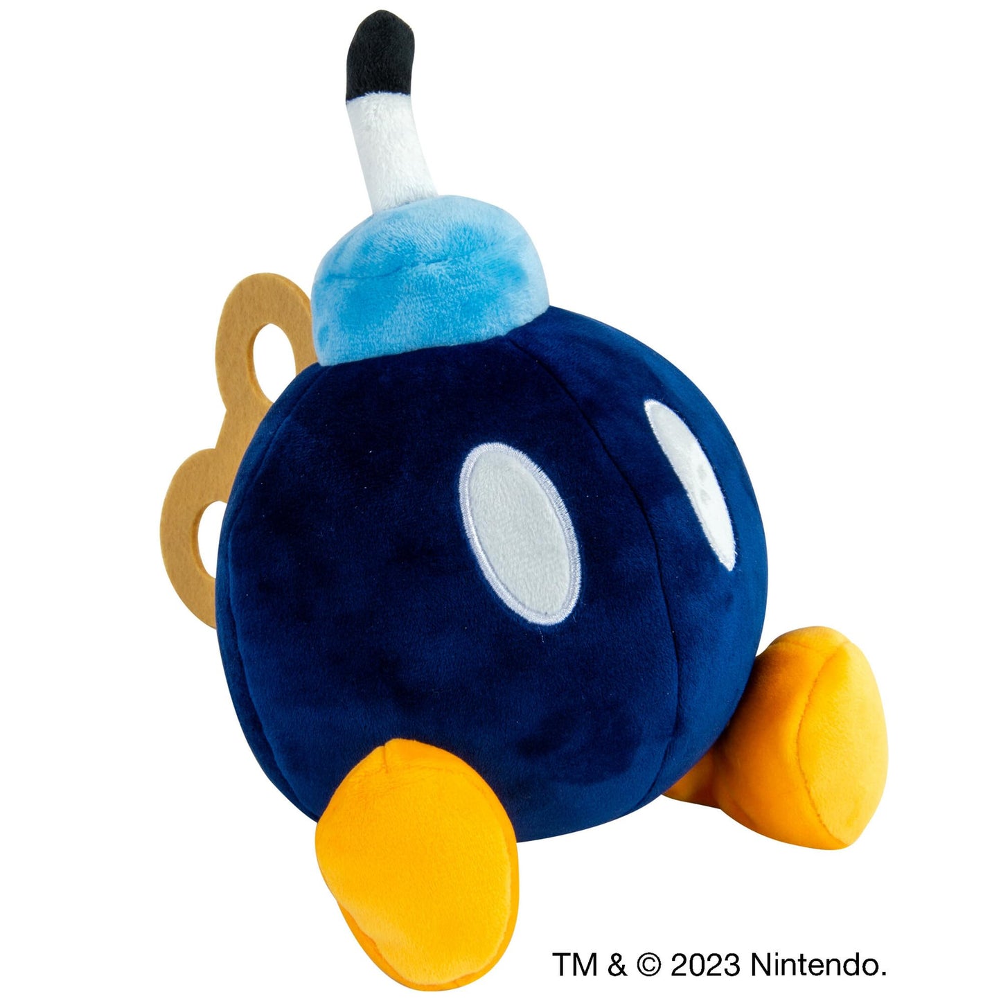 Club Mocchi Mocchi- Super Mario Plush - Bob-Omb Plushie - Squishy Mario Toys and Cute Stuffed Animals - Gaming Room Decor - Video Game Collectibles