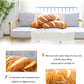 Wepop 40 in 3D Simulation Bread Shape Pillow Soft Lumbar Baguette Back Cushion Funny Food Plush Stuffed Toy