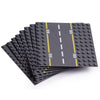 Apostrophe Games Building Block Road Base Plates Compatible with Large Bricks - 8Pcs Straight and Curved Road Construction Blocks - 7.5 x 7.5 Inch