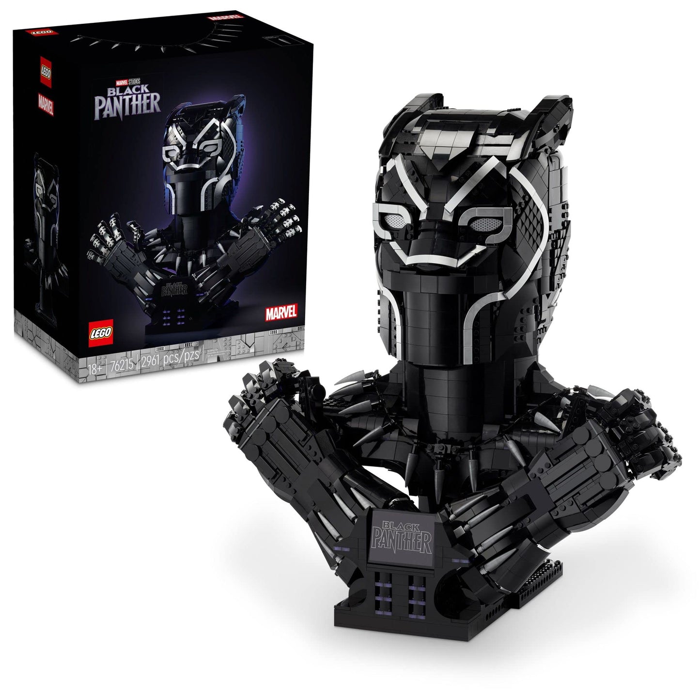 LEGO Marvel Black Panther, King T’Challa Model Building Kit, 76215 Collectible Wakanda Forever Memorabilia, Super Hero Set for Adults and Teens,