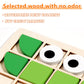 Mosaic Shape Wooden Pattern Blocks Puzzle, 120 PCS Wooden Pattern Blocks with 20 Pcs Reference Cards,Kindergarten Classic Educational Geometric Shape