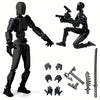 Titan 13 Action Figure, Assembly Completed 3D Printed Action Figure, Multi-Jointed Movable Dummy Robot, Articulated Desktop Toy for Collectors