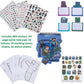 Innovative Designs Minecraft Creativity Fun Kids Art Set for Coloring, Painting, and Crafts