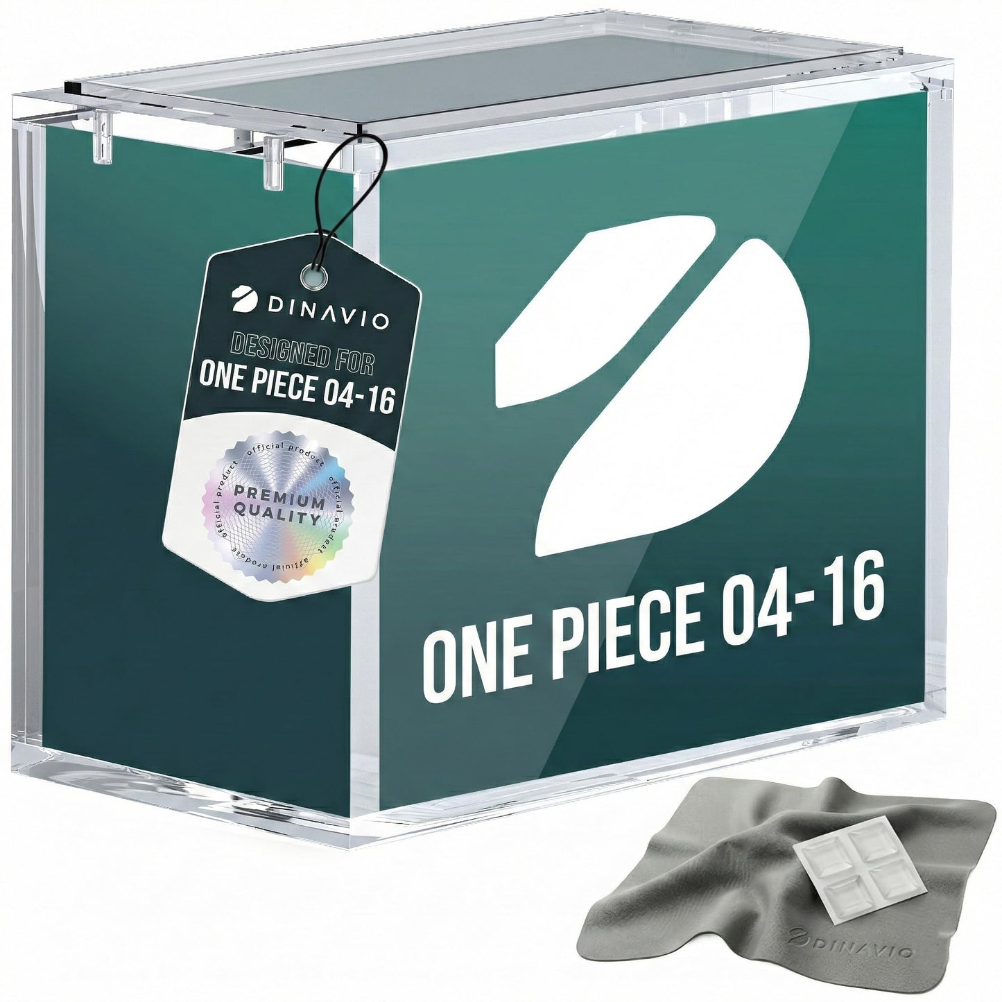 Dinavio Crafthouse One Piece Booster Box Acrylic Display Case Stackable - UV Protection with N52 Strong Magnets - Clear TCG Protector - Compatible