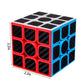 AHYUAN 3x3 Speed Cube Black Magic Cube Carbon Fibre Stickers Problem-Solving Brain Teaser Cube Toys Game Color-Matching Puzzle Fidget Toy Sensory