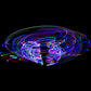 The Hoop Shop Light Up LED Hula Hoop Designed and Hand Crafted in Michigan with Beautiful Auto Strobing Rainbow Lights