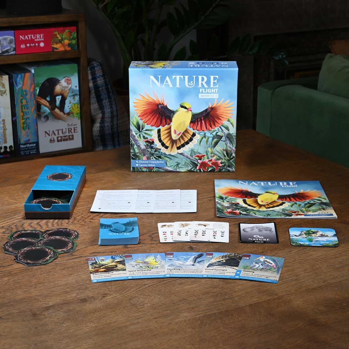 Nature Board Game Expansion - Module 1: Flight | Soar, Migrate, and Outsurvive Rivals with New Bird Traits | Wildlife Strategy Game | 1-4 Players