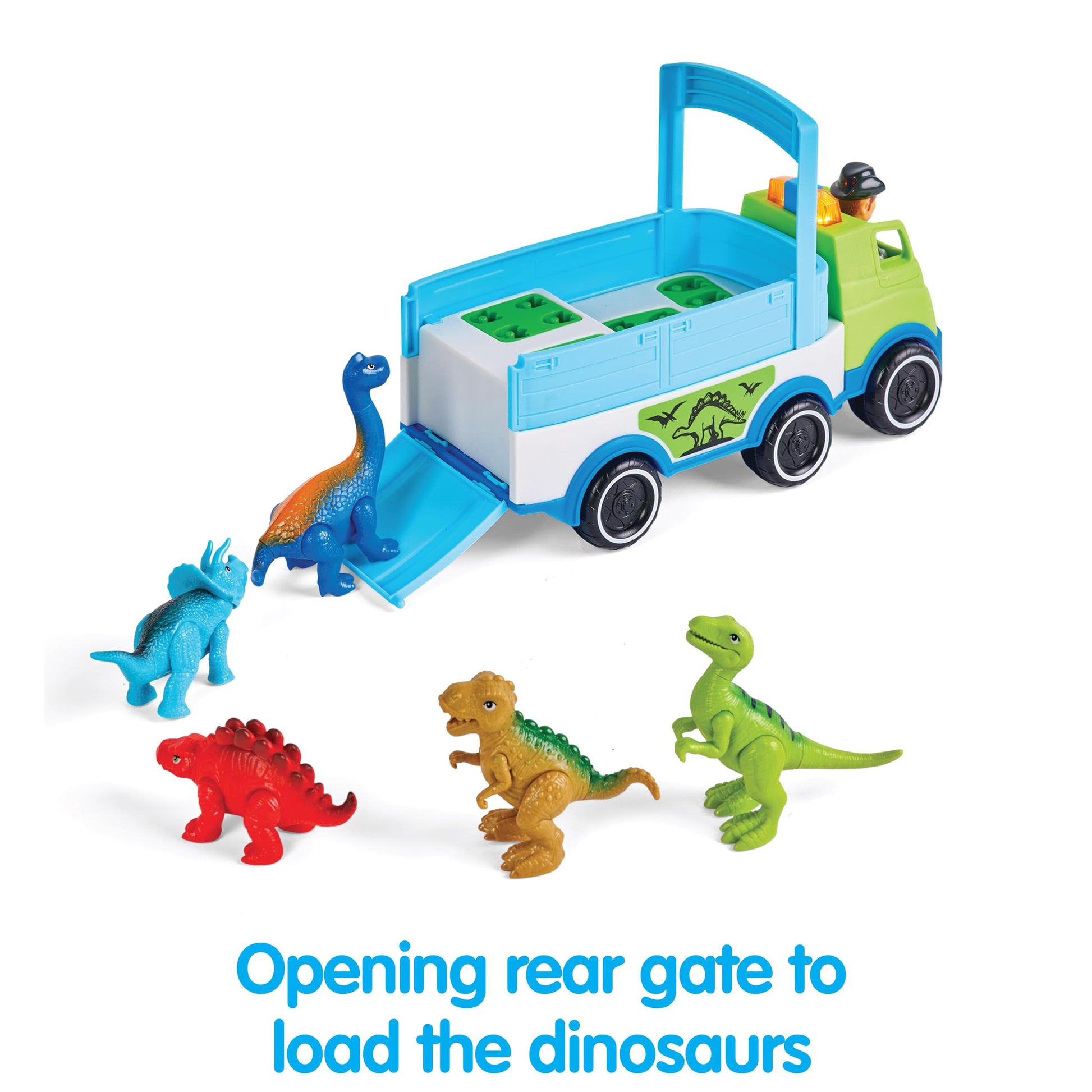 Kidoozie Dino Adventure Hauler - Dinosaur & Vehicle Play for Your Toddler or Preschooler - for Ages 12 Months and Older