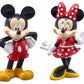 DecoSet® Disney Mickey Mouse and Minnie Mouse Cake Topper, 2-Piece Topper Set, Durable Food-Safe Plastic