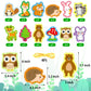 Omlisca Woodland Animals Lacing Cards for Kids 12 Pack Forest Animals Sewing Cards Owl Fox Bear Woodland Theme Party Decor Arts and Crafts Gifts