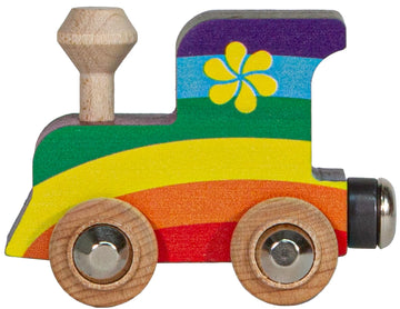 Maple Landmark NameTrains Rainbow Engine - Made in USA
