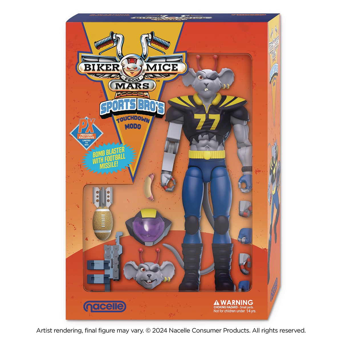 Biker Mice from Mars: The Sports Bro’s Modo Previews Exclusive Action Figure