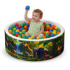 ANM’s Worldwide Foam Ball Pit for Toddlers - 90x30x5 cm Round Ball Pool, Soft Round Baby Playpen Ball Pool for Kids - Indoor Play Area for Babies
