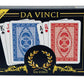DA VINCI Ruote, Italian 100% Plastic Playing Cards, 2-Deck Poker Size Set, Regular Index, w/2 Cut Cards