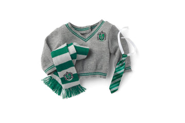 American Girl Harry Potter 18-inch Doll Slytherin Outfit with Sweater, Tie, and Scarf Featuring House Crest, For Ages 6+