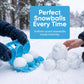 Superio Snowball Maker Triple Balls Mold, Sand & Beach Toy for Kids, Light Blue Snowball Maker for Snow, Sandcastle and Outdoor Winter Fun