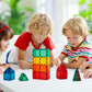 FNJO Magnetic Tiles, 110PCS Magnet Building Set, Magnetic Building Blocks, Construction STEM Learning and Playing Toys for Kids, Montessori Toy