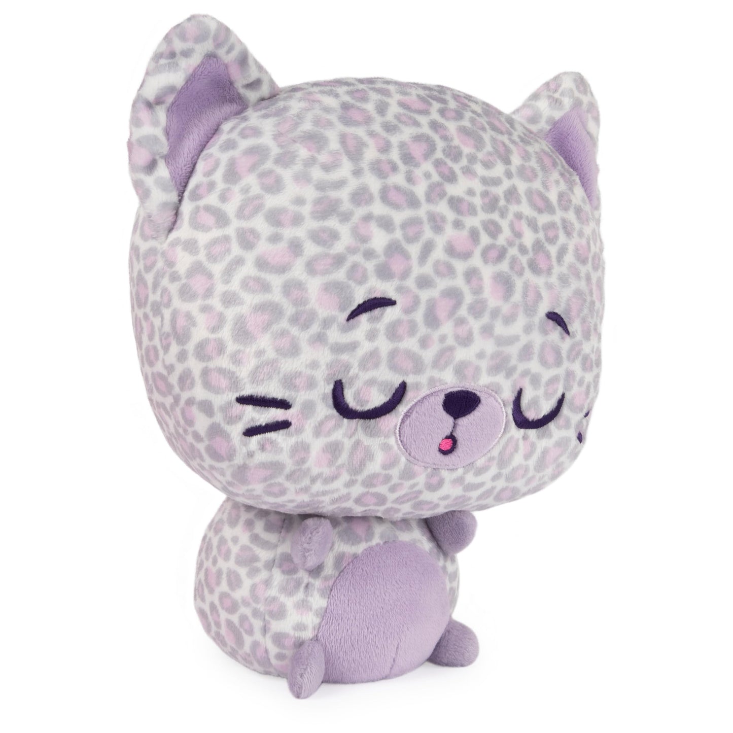 GUND Drops, Gina Spots, Expressive Premium Stuffed Animal Soft Plush Pet, Purple Leopard, 9”