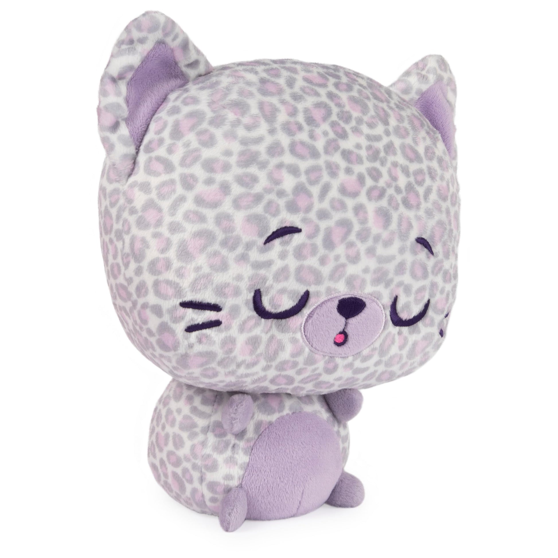 GUND Drops, Gina Spots, Expressive Premium Stuffed Animal Soft Plush Pet, Purple Leopard, 9”