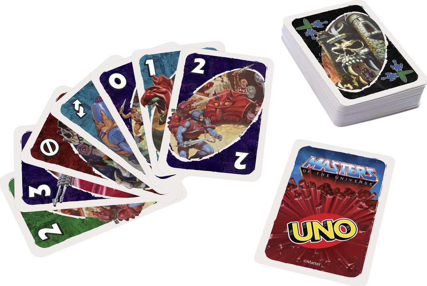 Mattel Games UNO Masters of The Universe Card Game for Kids, Adults and Game Night with Special Rule for 2-10 Players
