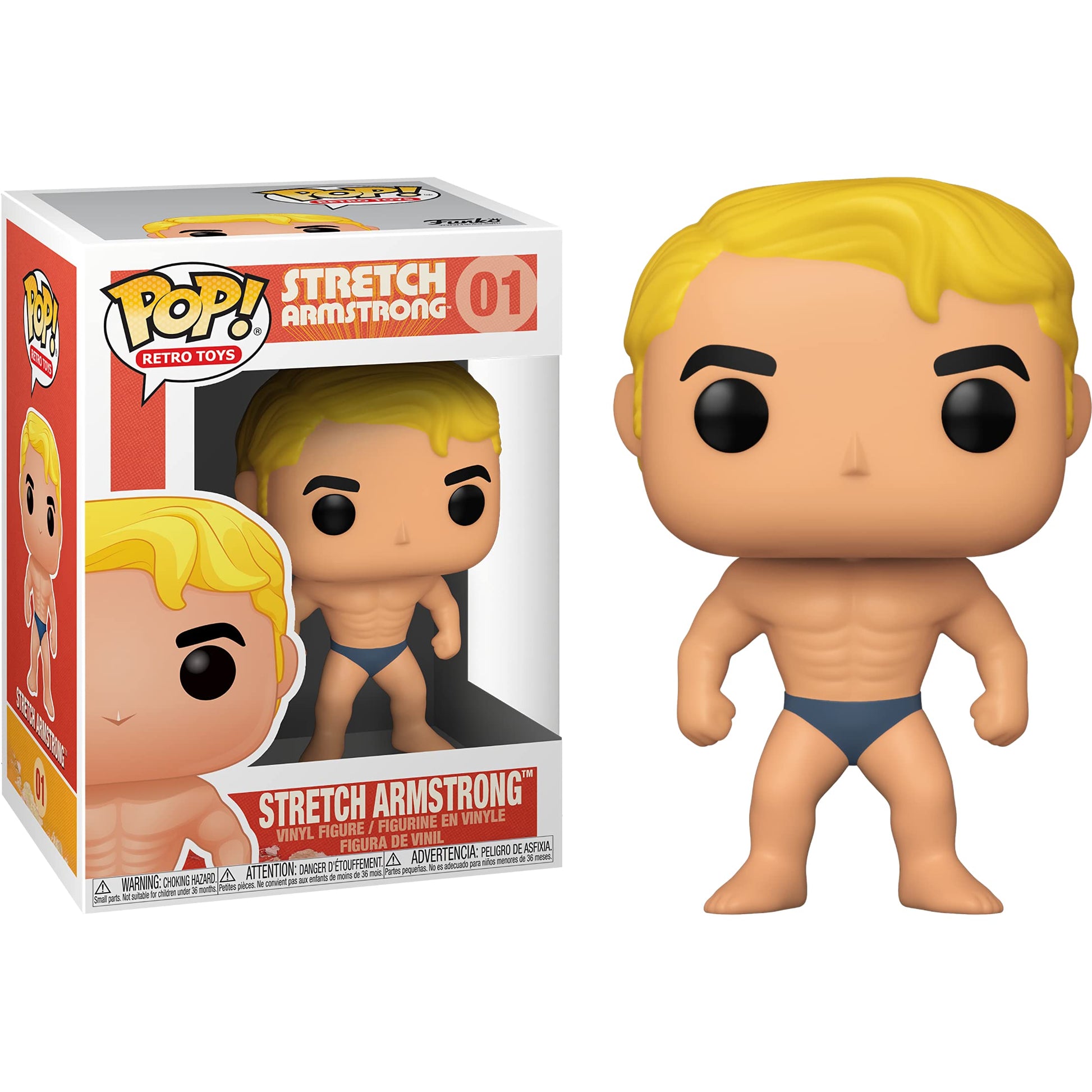 Stretch Armstro n g: Fun ko P o p ! Retro Toys Vinyl Figurine Bundle with 1 Compatible Graphic Protector (001-51310 - B)