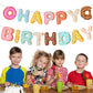BIEUFBJI Donut Happy Birthday Banner Donut Party Decorations Donut Theme Birthday Party Kids Birthday Baby Shower Wall Decoration