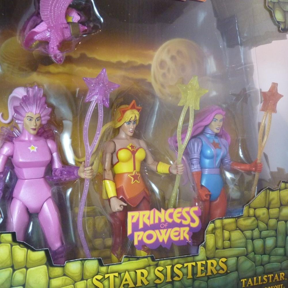 He-man She-ra Masters of the Universe Classics Exclusive Action Figure 3 Pack Star Sisters Starla Jewelstar Tallstar Mattel