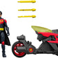Mattel DC Premier 6.5in Robin Figure & Cycle Vehicle